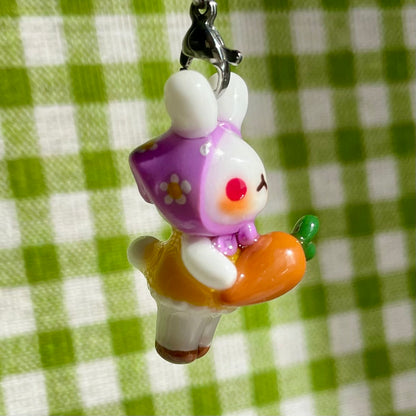 Carrot Bunny Charm