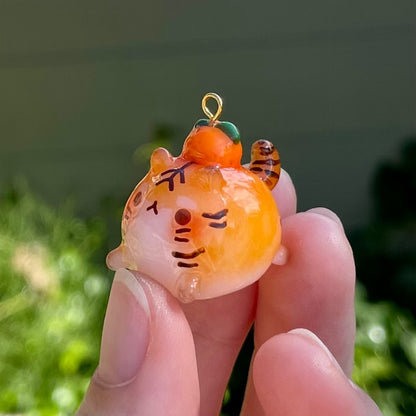 Chubby Orange Tiger Charm