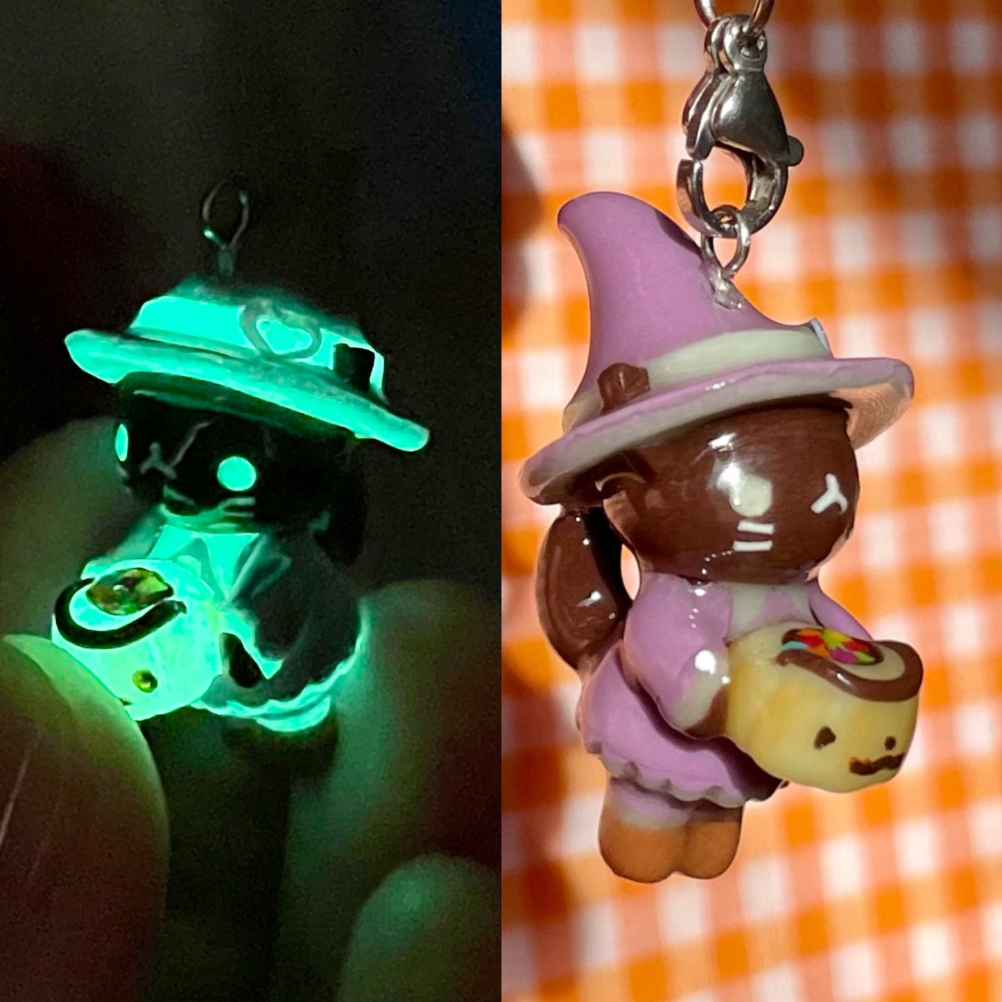 Witch Cat Glow in Dark