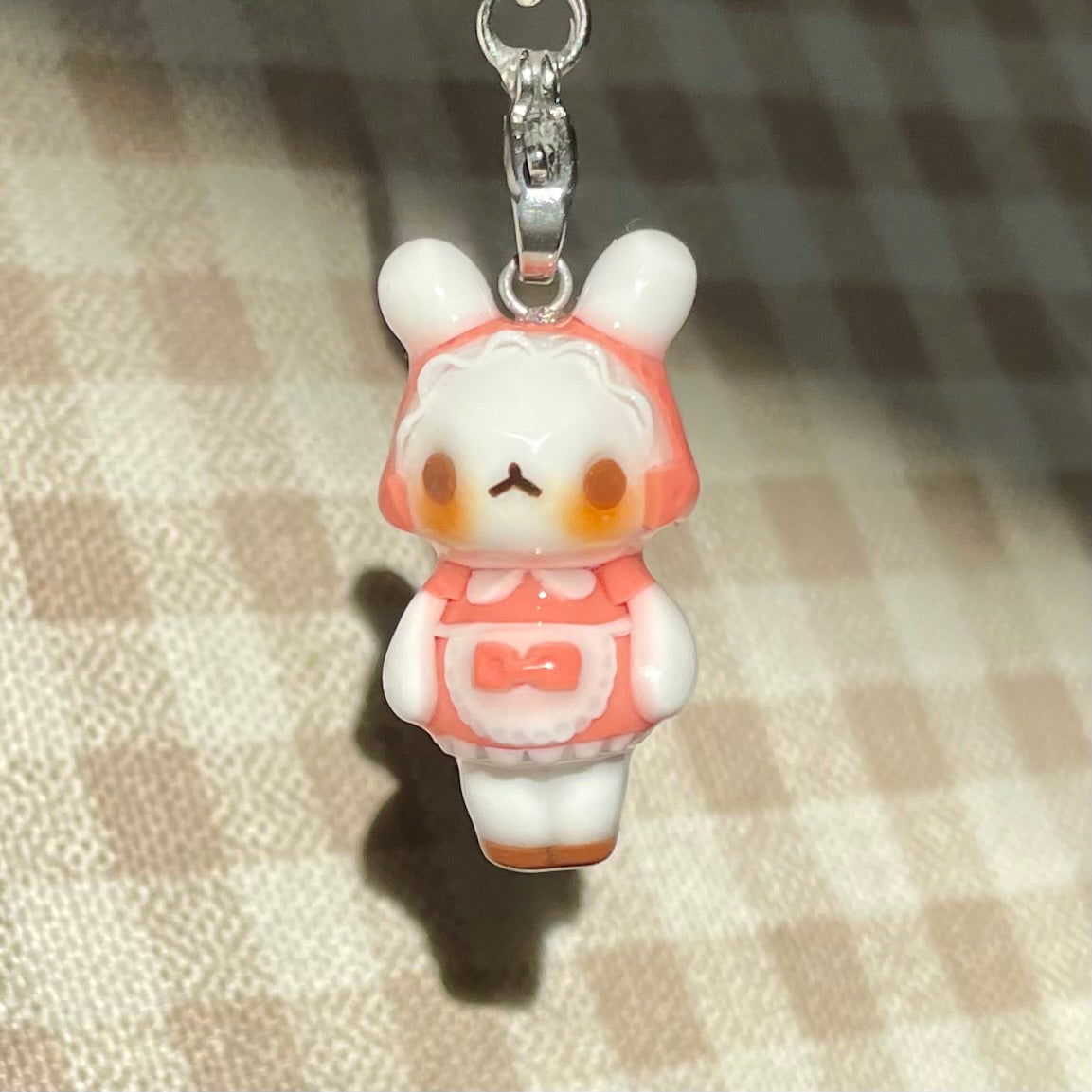 Pink Bunny Maid Charm