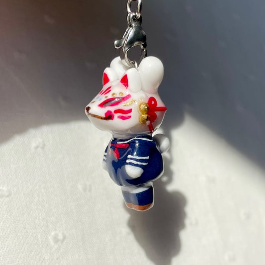 Fox Mask Bunny Charm