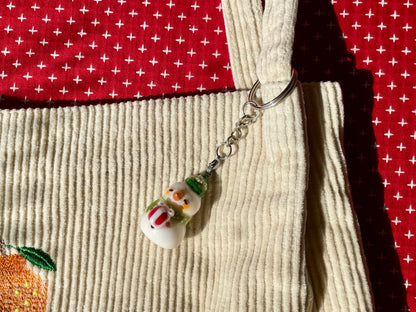 Green Snowman Charm