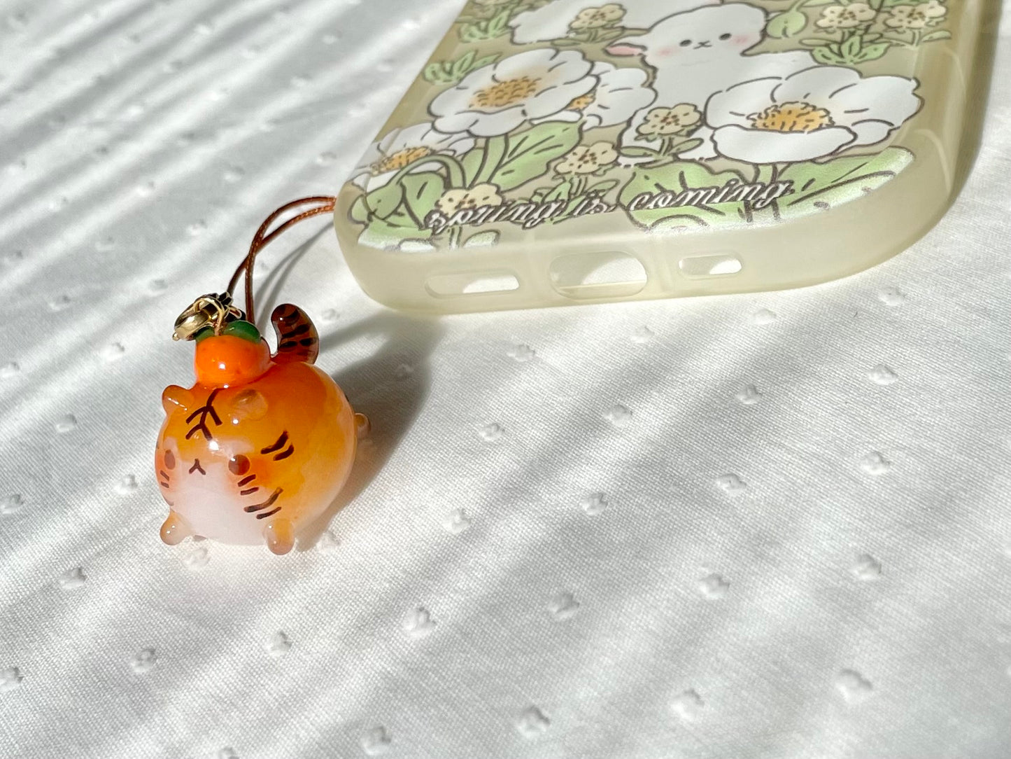 Chubby Orange Tiger Charm