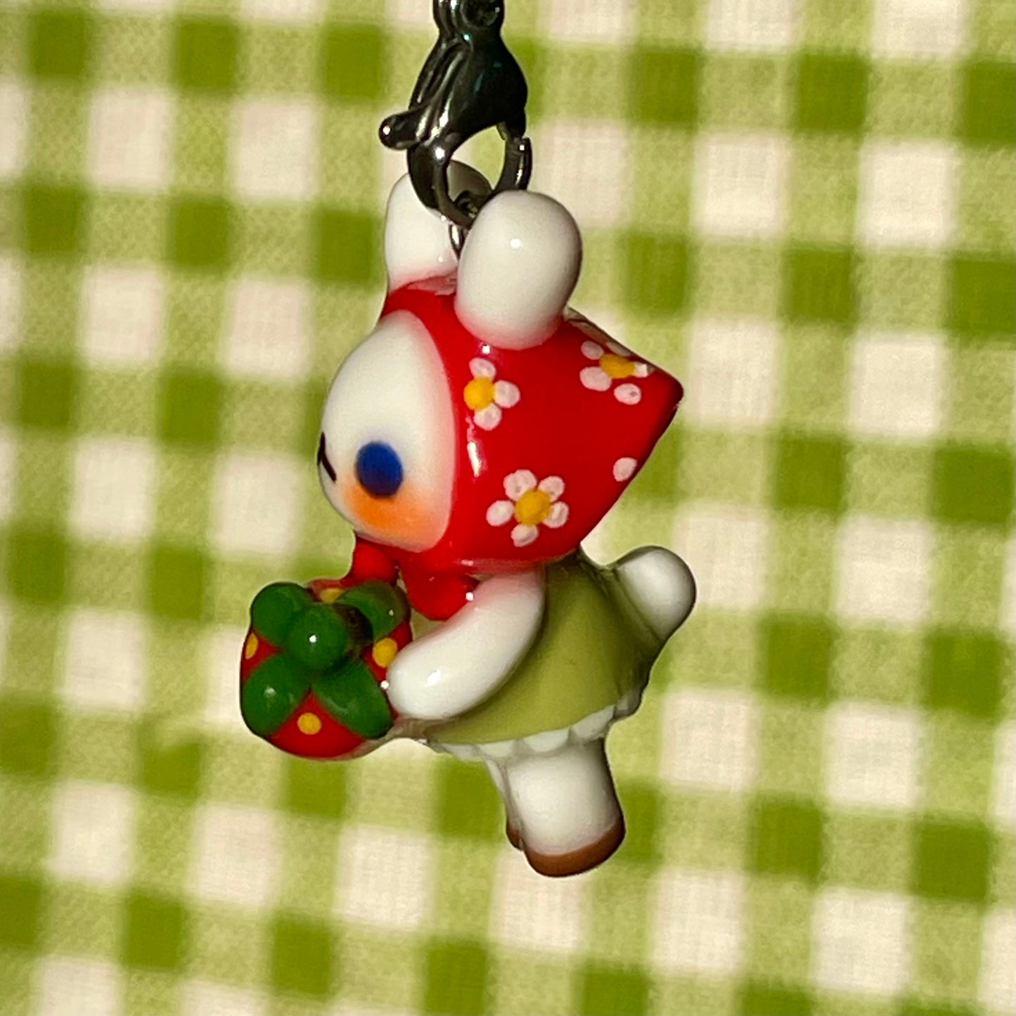 Strawberry Bunny Charm