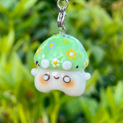 Glow In The Dark Poison Mushroom Charm