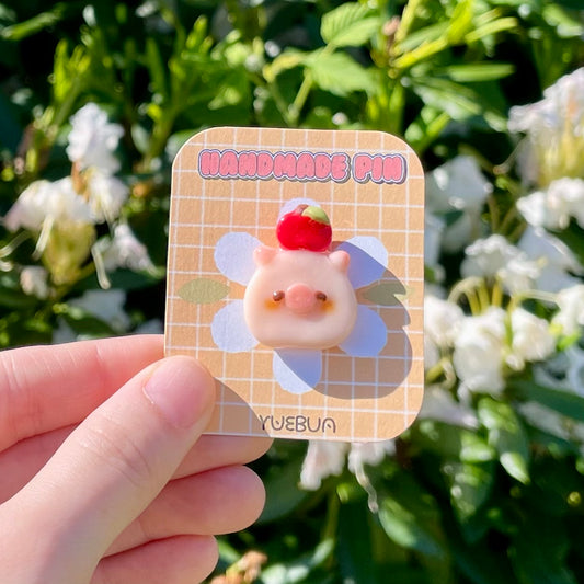 Apple Pig Pin