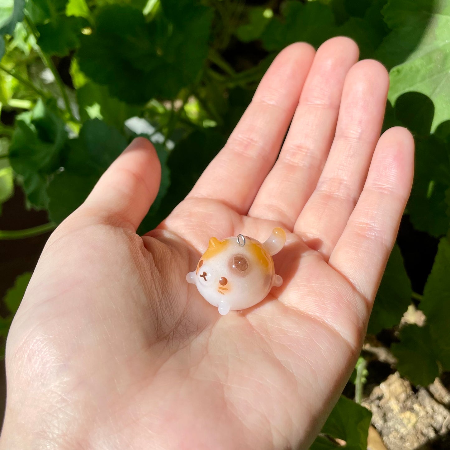 Chunky Calico Cat Charm