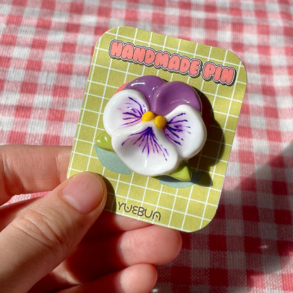 Violet Flower Pins