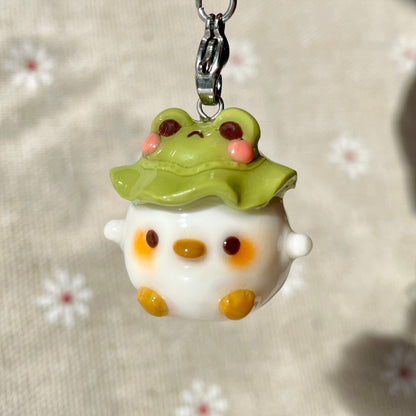 Frog Hat Duck Charm