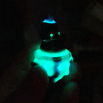 Glow in Dark Witch Pot Cat Charm