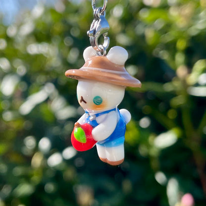 Apple Bunny Charm