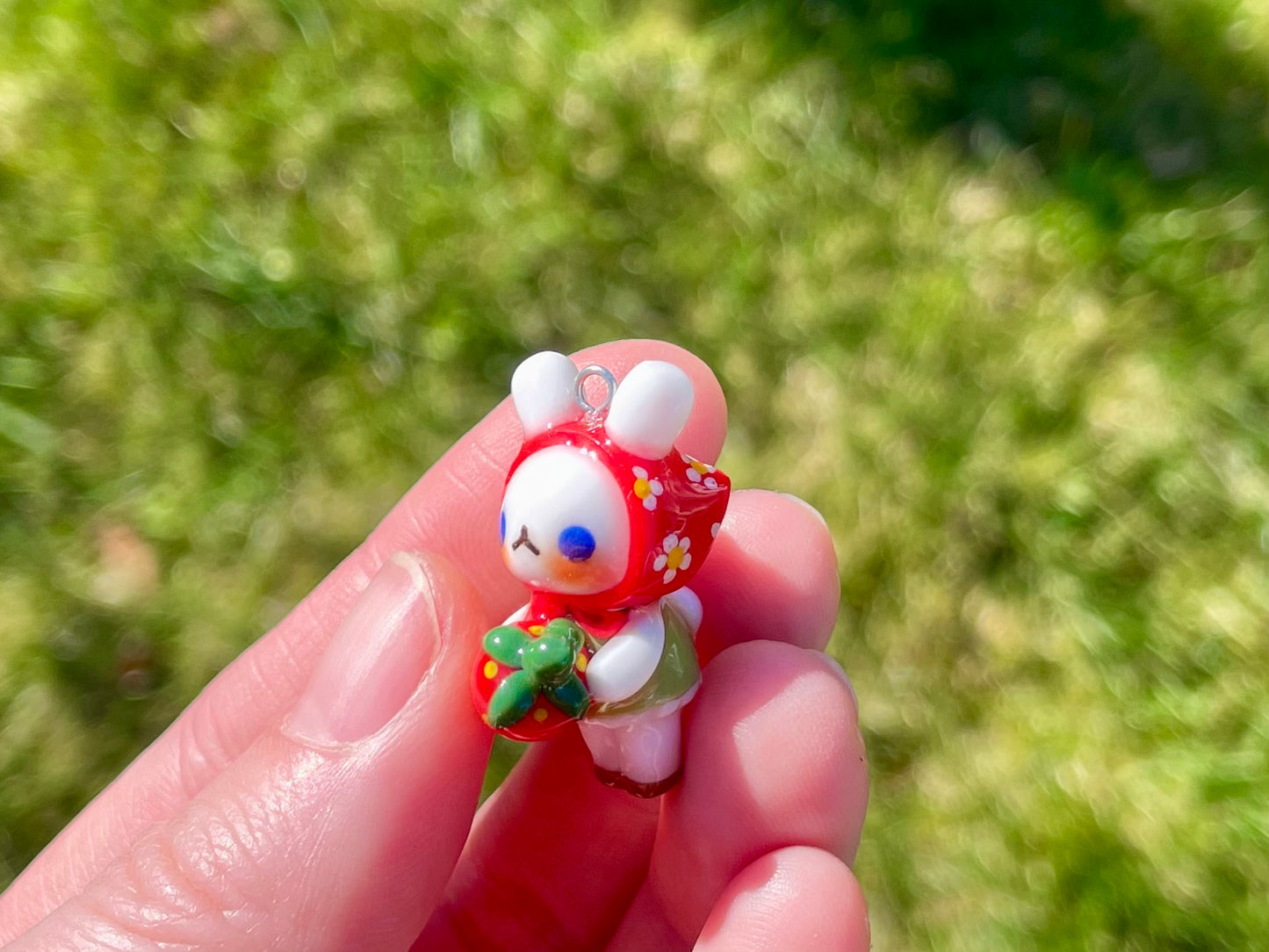 Strawberry Bunny Charm