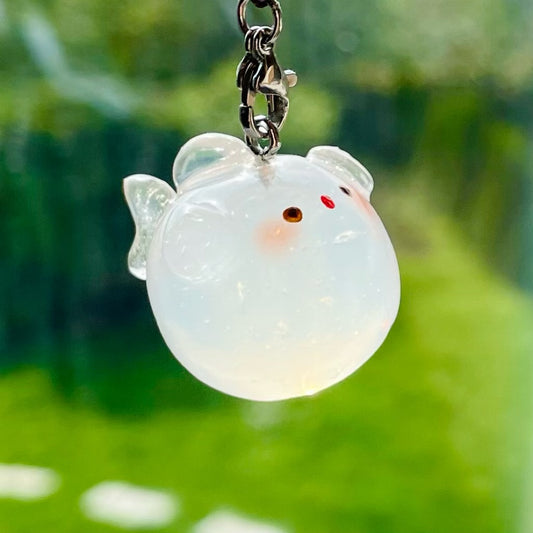 Clear Goldfish Charm