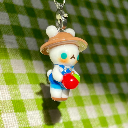 Apple Bunny Charm