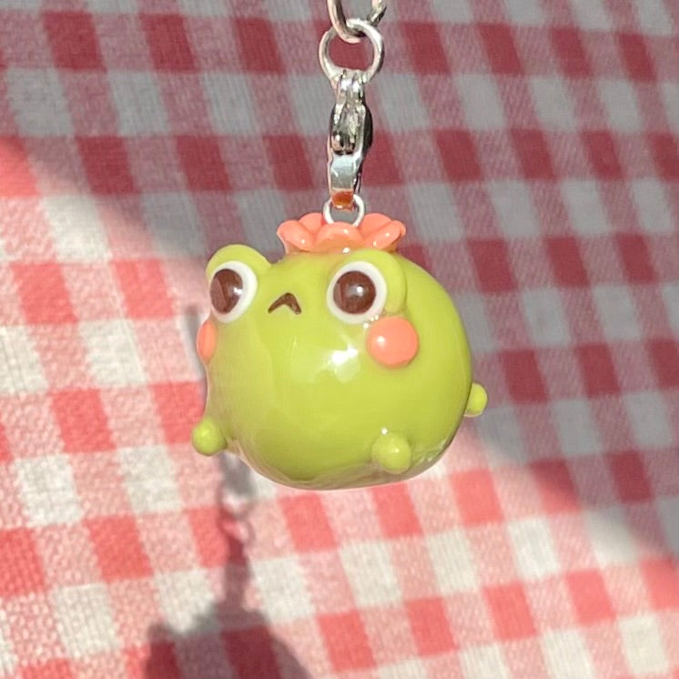 Chunky Sakura Frog Charm