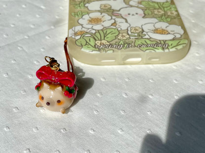 Christmas Hedgehog Charm