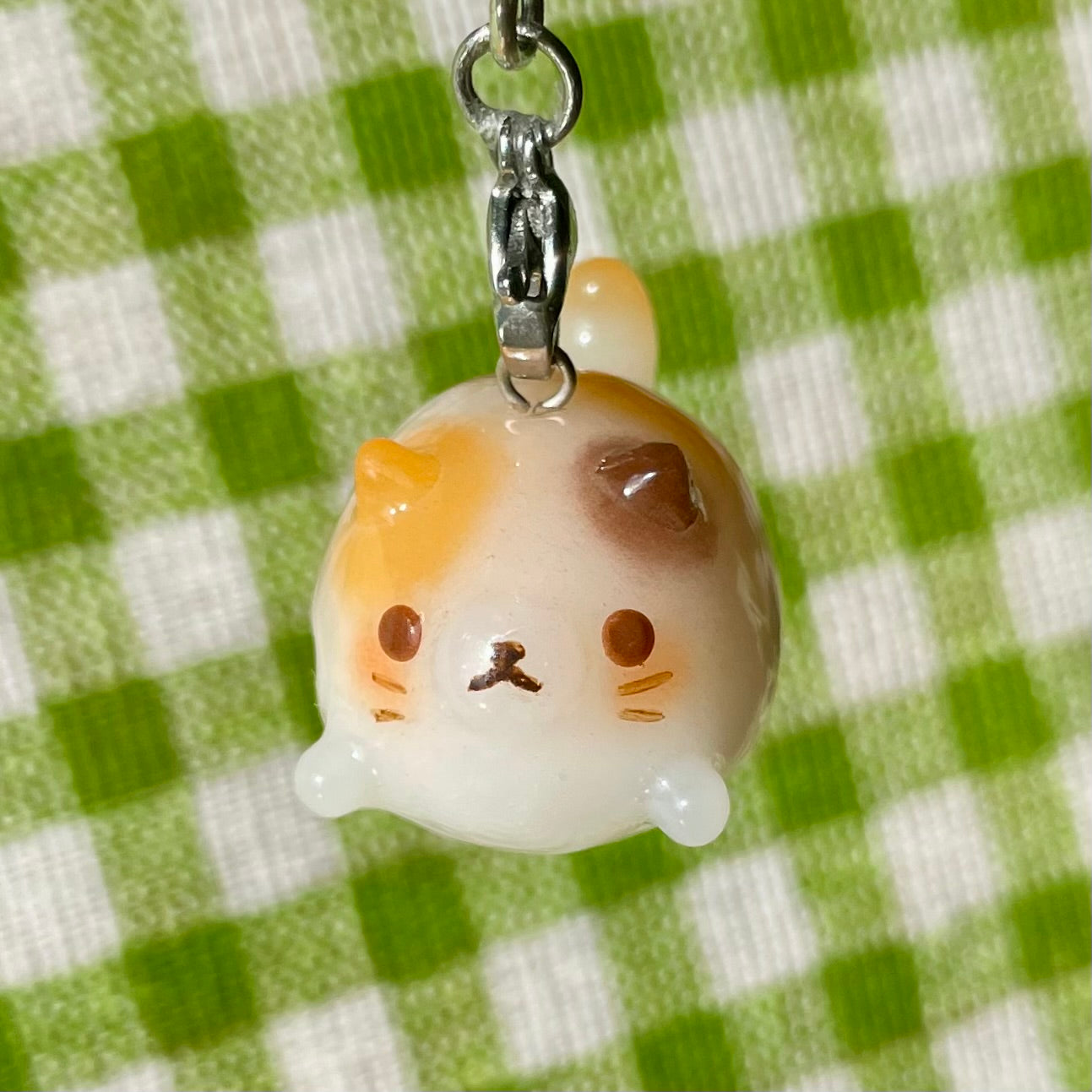 Chunky Calico Cat Charm