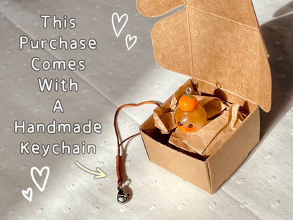 Orange Sparrow Charm