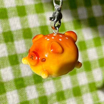 Angry Bread Dog Charm