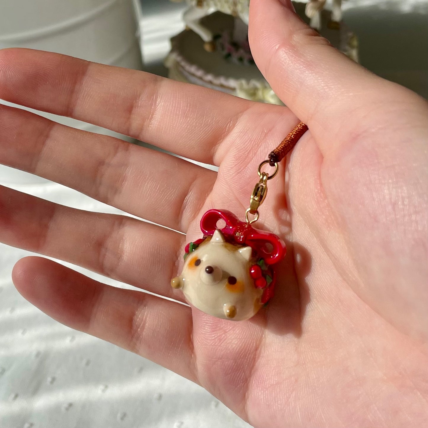 Christmas Hedgehog Charm