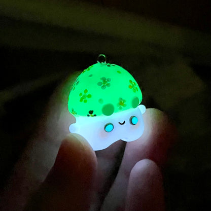 Glow In The Dark Poison Mushroom Charm