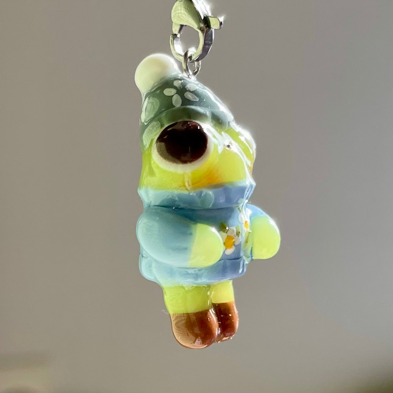 Winter Frog Charm