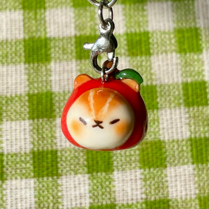 Apple squirrel Head Charm