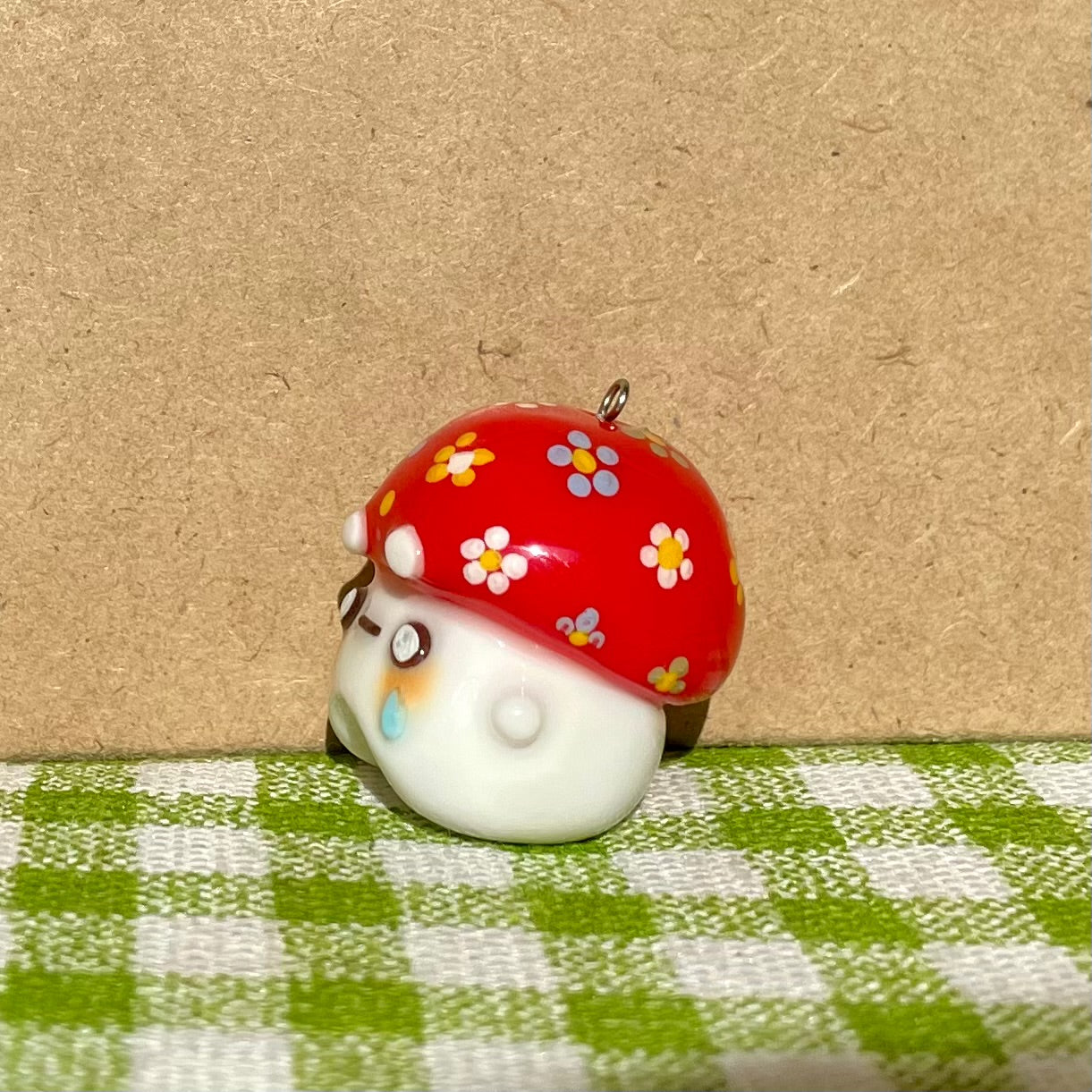 Flower Mushroom Charm