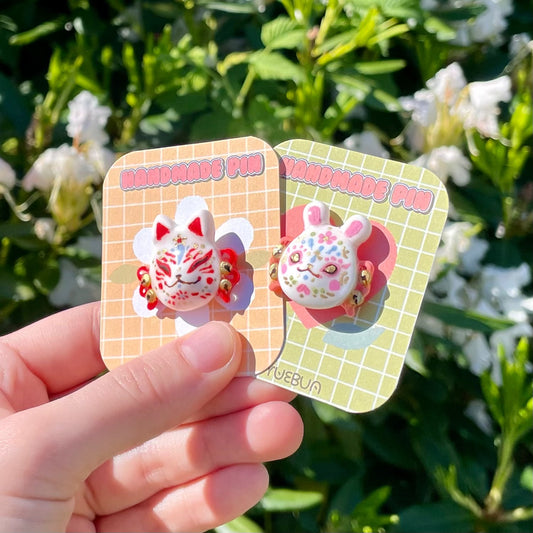 Japanese Mask Pins