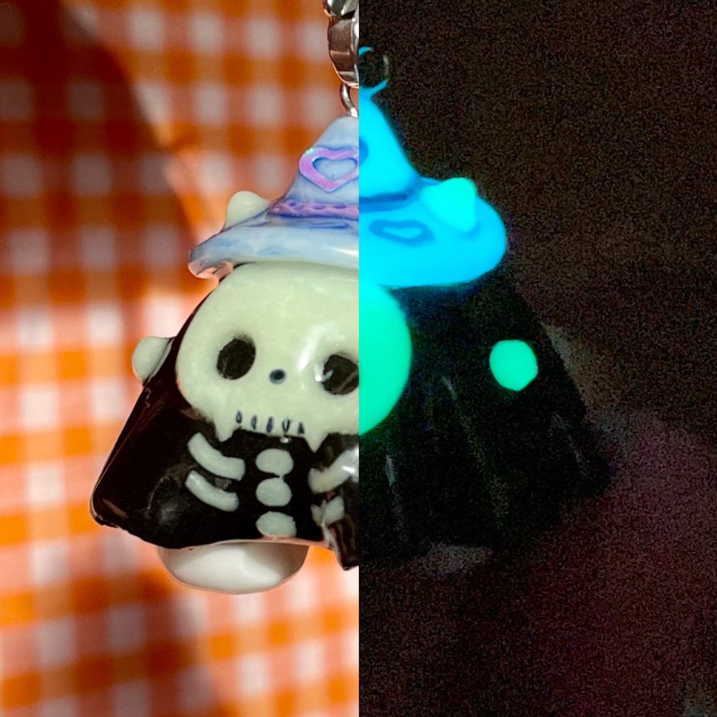 Glow in Dark Skeleton Ghost Charm