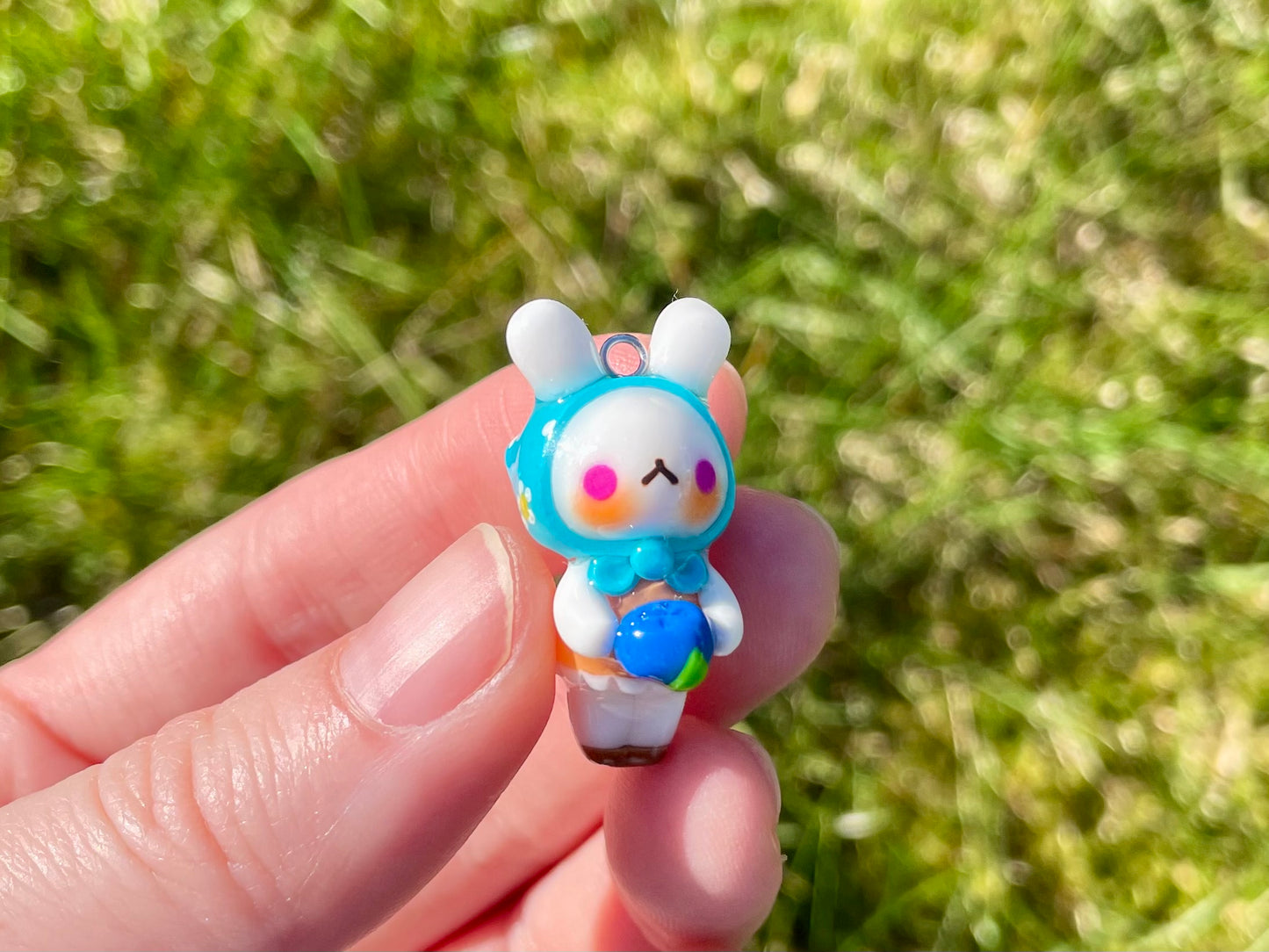 Blueberry Bunny Charm