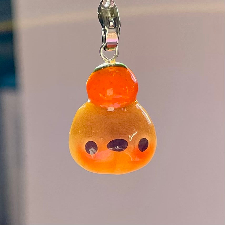 Orange Sparrow Charm