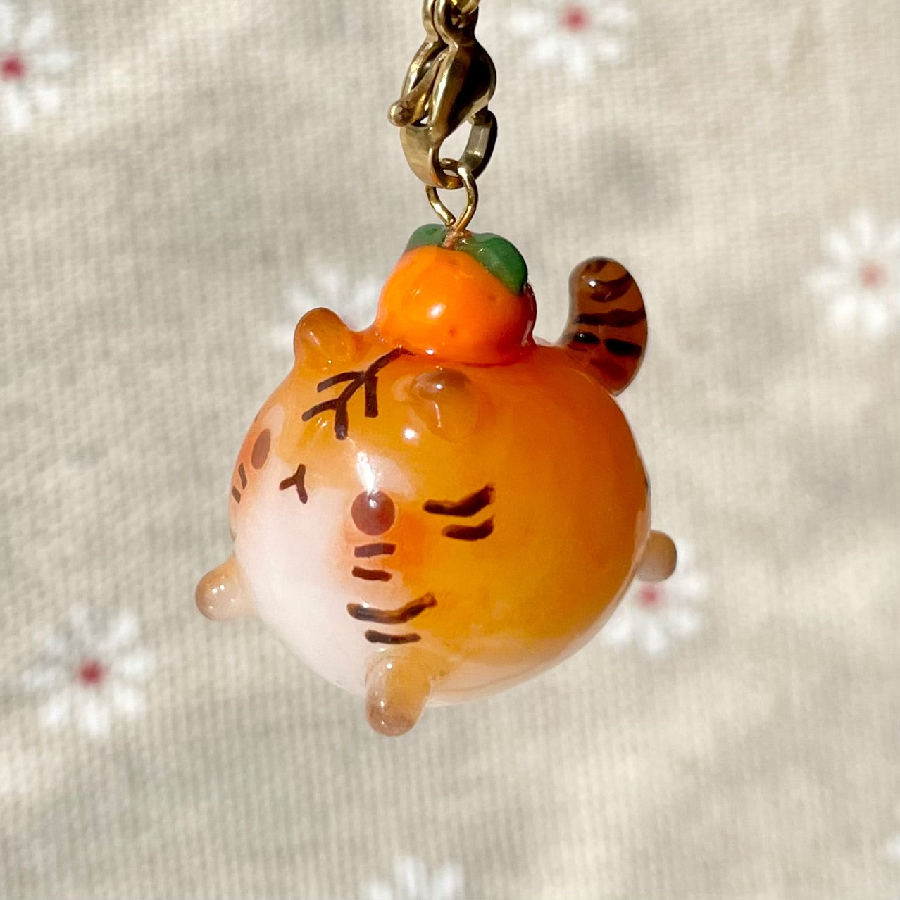 Chubby Orange Tiger Charm