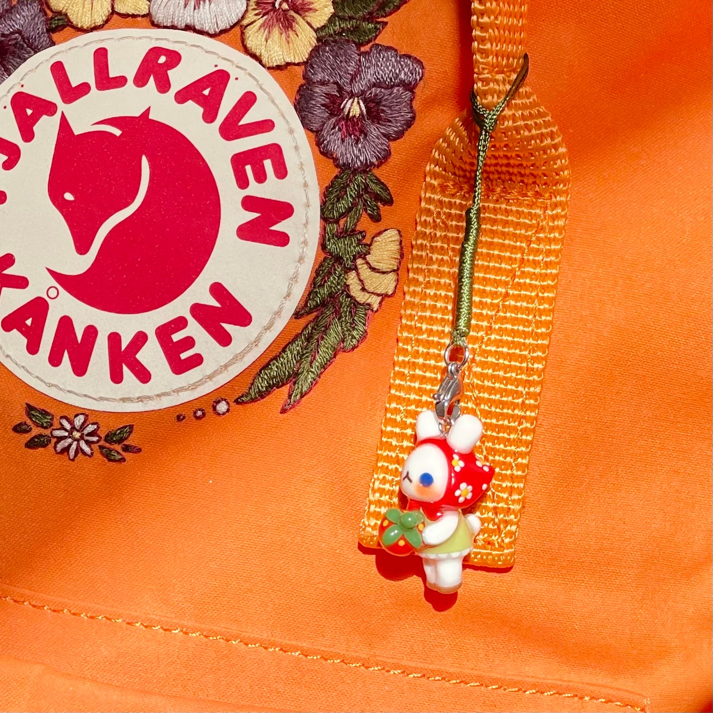 Strawberry Bunny Charm