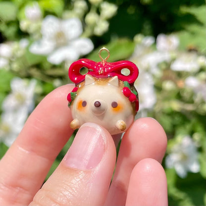 Christmas Hedgehog Charm