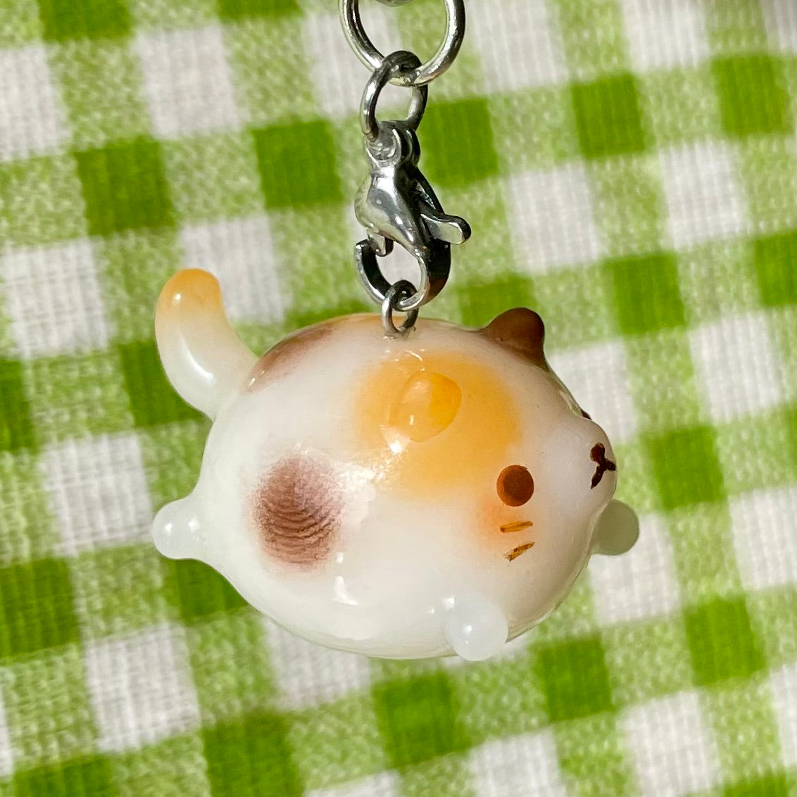 Chunky Calico Cat Charm