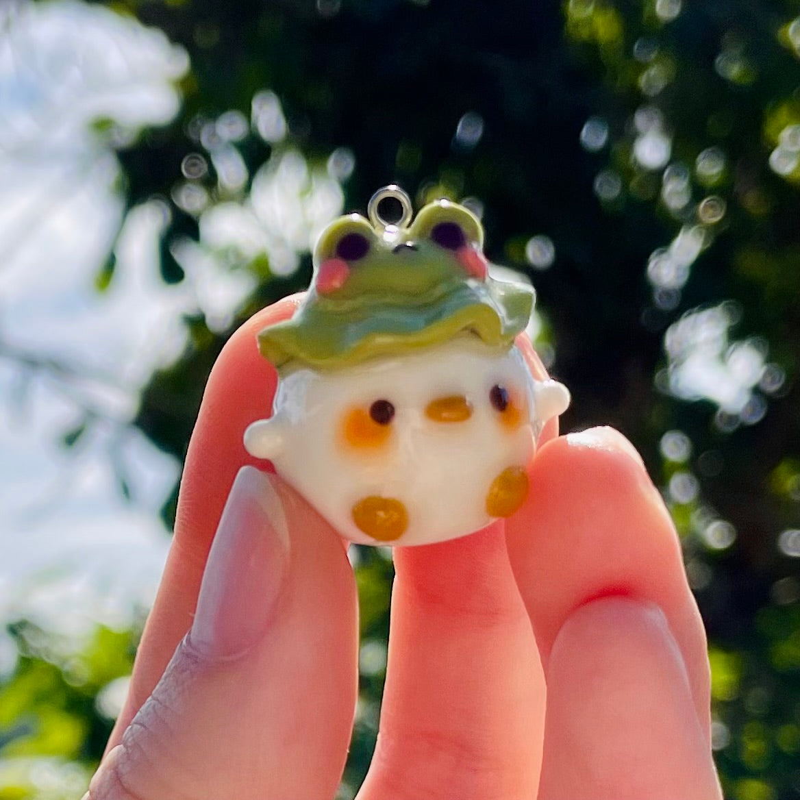 Frog Hat Duck Charm