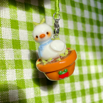 Potted Plant Duck Charm