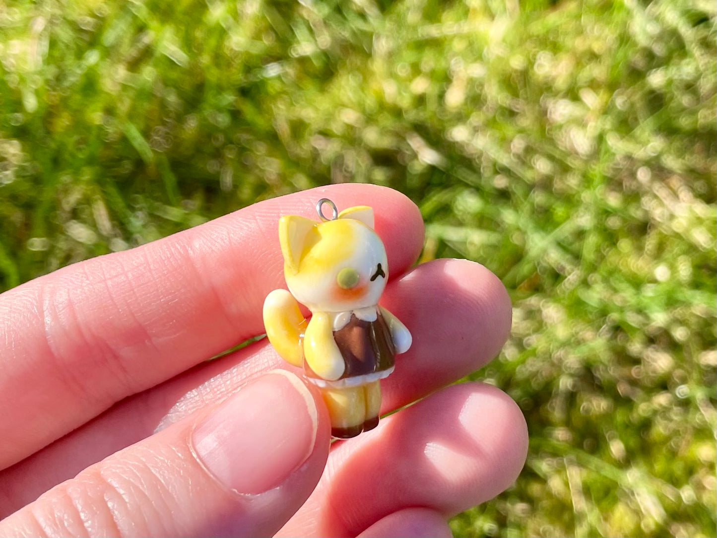 Yellow Cat Charm