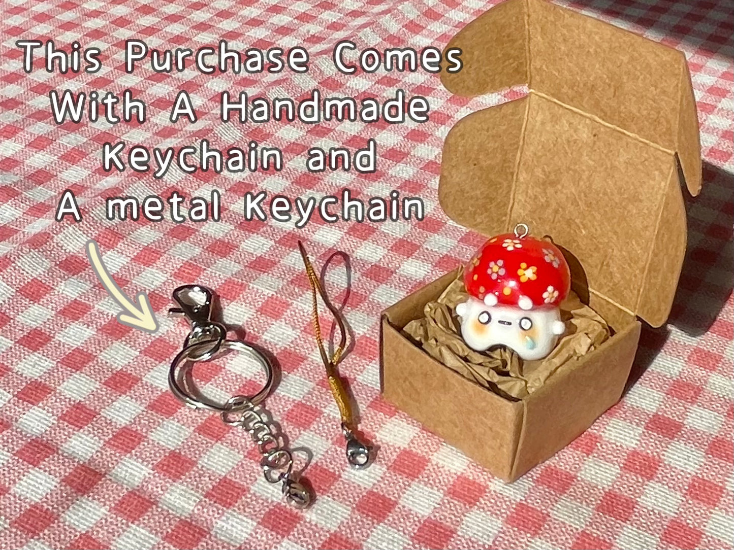 Flower Mushroom Charm