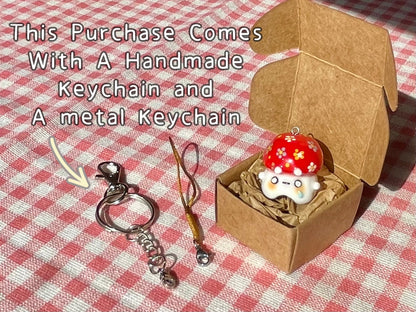 Flower Mushroom Charm