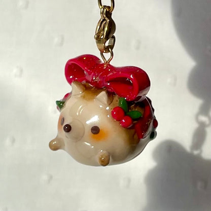 Christmas Hedgehog Charm