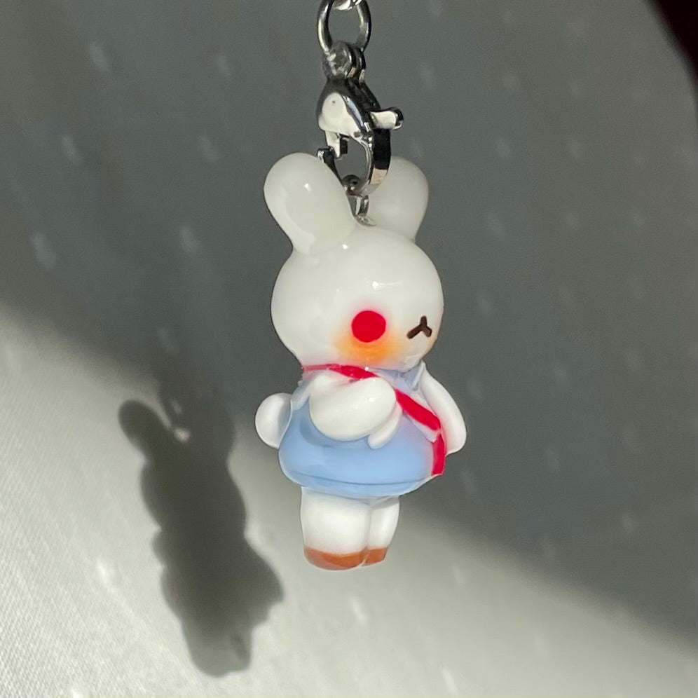 School Uniform Bunny Charm