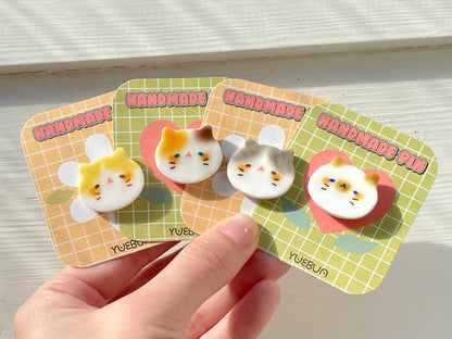 Cat Head Pins Set 2