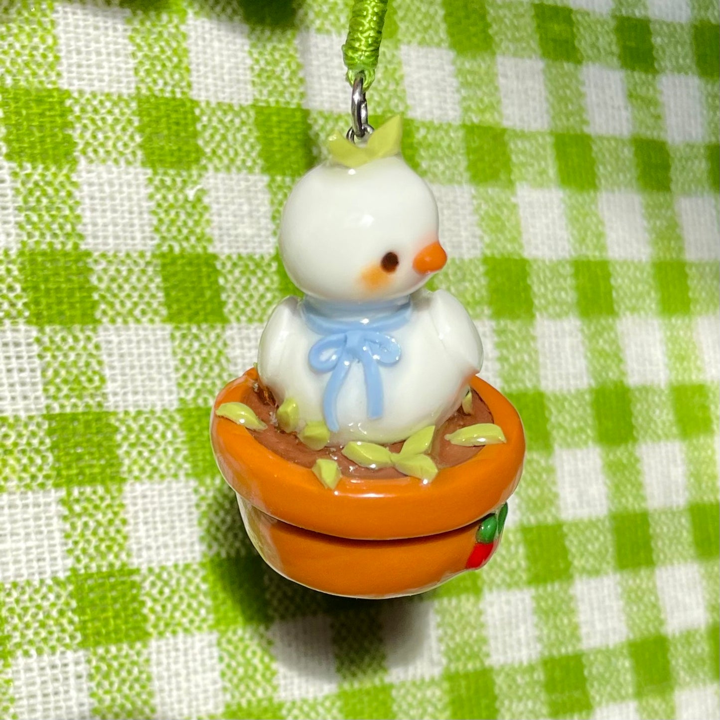 Potted Plant Duck Charm