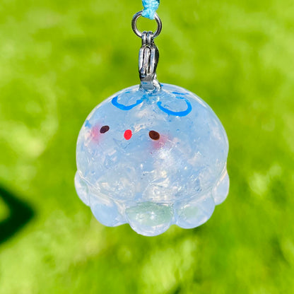 Clear Blue Jellyfish Charm