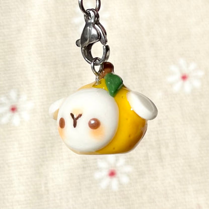 Lemon Lamb Head Charm