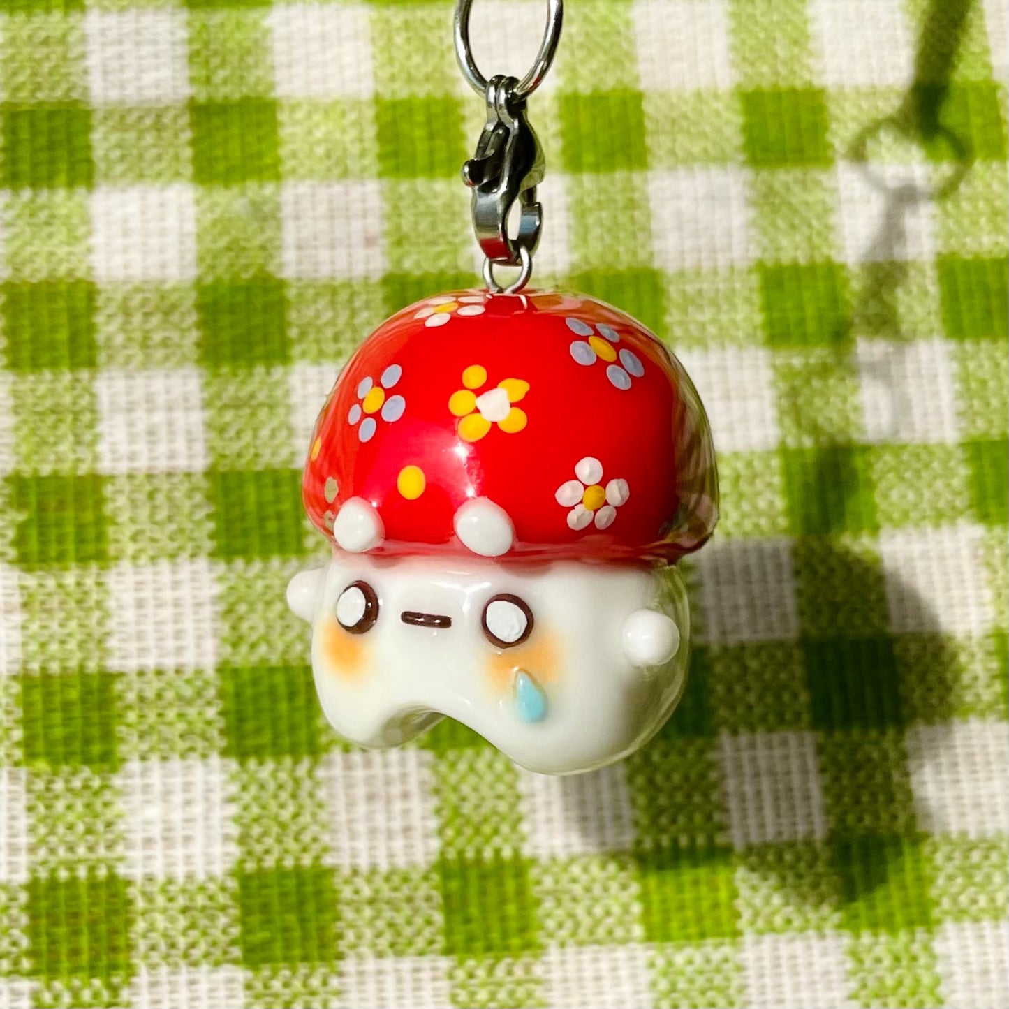 Flower Mushroom Charm