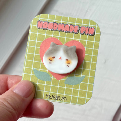 Cat Head Pins Set 2