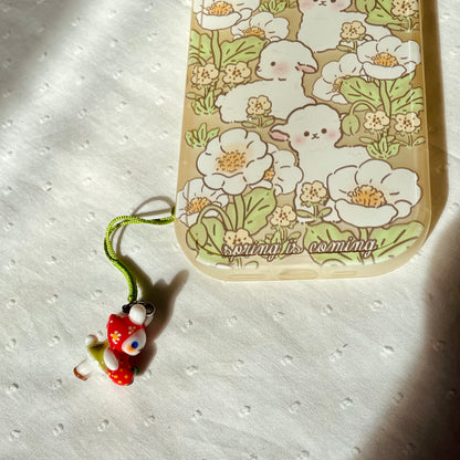 Strawberry Bunny Charm